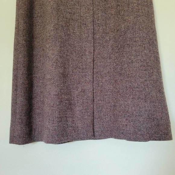 Vintage Woolrich Women's 100% Pure Wool Purple Knee Length Skirt Size 6 Pockets - Picture 5 of 14